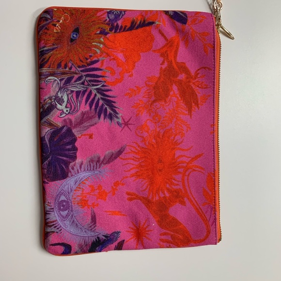 CAMILLA *Tropic of Neon* pink clutch bag purse pouch - Picture 5 of 8